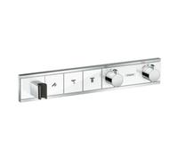 Hansgrohe hansgrohe Kit de montage complet RainSelect UP-THM, avec douchette, 3 consommations, blanc/argenté Quantité:1
