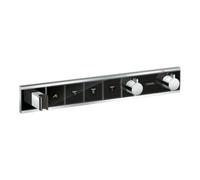 Hansgrohe hansgrohe Kit de montage complet RainSelect UP-THM, avec douchette, 4 consommations, noir/chrome mat Quantité:1