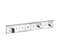Hansgrohe hansgrohe Kit de montage complet RainSelect UP-THM, avec douchette, 4 débits, blanc/acier inoxydable Quantité:1