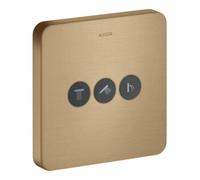 Hansgrohe hansgrohe Kit de montage complet ShowerSelect encastré, 3 sorties, Softcube, bronze brossé Quantité:1