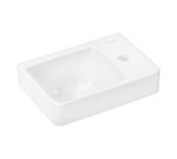 Hansgrohe hansgrohe Lavabo à main Xelu Q 360x250mm, avec robinet, sans trop-plein, vidage à droite, blanc Quantité:1