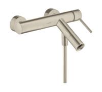 Hansgrohe hansgrohe Mitigeur bain monocommande Axor Starck AP, bec 200 mm, poignée à broche, nickel brossé Quantité:1