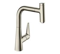 Hansgrohe hansgrohe Mitigeur de cuisine 220 Talis Select M51 avec douchette extractible, 1 jet, aspect inox Quantité:1