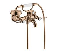 Hansgrohe hansgrohe Mitigeur évier à deux poignées Axor Montreux AP, bec 224 mm, levier, or poli rouge Quantité:1
