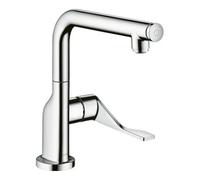 hansgrohe AXOR Citterio DN15 Mitigeur monocommande de cuisine Select 230 avec bec pivotant, 39860250, Couleur: Optique or brossé