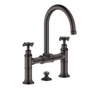 Hansgrohe hansgrohe Mitigeur lavabo à deux poignées 220 Axor Montreux A 175 mm, croix, tirette, bleu Quantité:1
