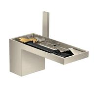 Hansgrohe hansgrohe Mitigeur lavabo mono-commande 70 Axor MyEdition A 151 mm, avec vidage poussoir, sans plaque, nickel brossé Quantité:1