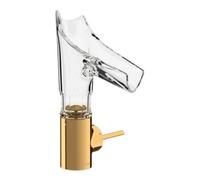 Hansgrohe hansgrohe Mitigeur lavabo monocommande Axor Starck V 140 mm verre, sans vidage, bec facetté, poli brillant Quantité:1