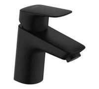 hansgrohe Logis Mitigeur de lavabo, ComfortZone70, bonde à tirette, saillie 107mm, 71070670, Couleur: noir mat