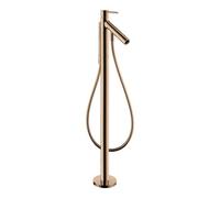 Hansgrohe hansgrohe Mitigeur monocommande baignoire Axor Starck A 156 mm, sol, avec poignée à broche, poli or rouge Quantité:1