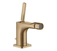 Hansgrohe hansgrohe Mitigeur monocommande bidet Axor Citterio E A 114 mm, avec poignée à goupille, tirette d'évacuation, chromé Quantité:1