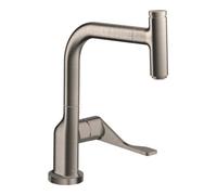 Hansgrohe hansgrohe Mitigeur monocommande d'évier 230 Axor Citterio avec douchette extractible, aspect acier inoxydable Quantité:1