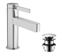 Hansgrohe hansgrohe Mitigeur monocommande lavabo 100 Finoris avec vidage à clapet, chrome Quantité:1