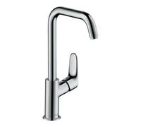 Hansgrohe hansgrohe Mitigeur monocommande lavabo 240 Focus m. vidage à tirette, bec pivotant, chrome Quantité:1