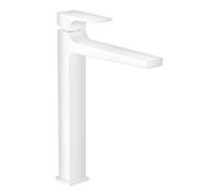 Hansgrohe hansgrohe Mitigeur monocommande lavabo 260 Metropol m HG, poussoir, bec 204 mm, blanc mat Quantité:1