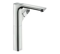 hansgrohe AXOR Urquialo Mitigeur monocommandé pour lavabo, ComfortZone280, saillie 198mm, garniture découlement non verrouillable, 11035800, Couleur: aspect inox