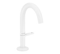Hansgrohe hansgrohe Mitigeur monocommande lavabo Sel. 140 Axor One, bec 122 mm, vidage à pression, blanc mat Quantité:1