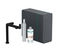 Hansgrohe hansgrohe Mitigeur monotrou Aqittura M91 SodaSys 240, 1 an, Set de démarrage, noir mat Quantité:1