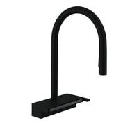 Hansgrohe hansgrohe Mitigeur monotrou de cuisine 170 Aquno Select M81 avec douchette extractible, 3 jets, noir mat Quantité:1