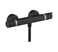 Hansgrohe Mitigeur de douche thermostatique Ecostat Comfort – Arrêt sécurité 40°C, Noir mat