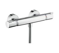 Hansgrohe Mitigeur de douche mural Ecostat Comfort 13116000 – Thermostatique, SafetyStop 40°C, Chromé
