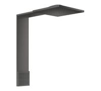 hansgrohe AXOR ShowerComposition module de douche 250/250, 2jet, avec douchette dépaule, saillie 488mm, 12594340, Couleur: Chrome noir brossé
