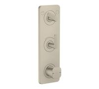 Hansgrohe hansgrohe Module thermostat Axor Citterio C cubic cut, nickel brossé, encastré avec plaque Quantité:1