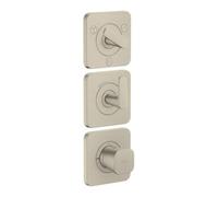 Hansgrohe hansgrohe Module thermostat Axor Citterio C sans structure, nickel brossé, encastré avec rosaces Quantité:1