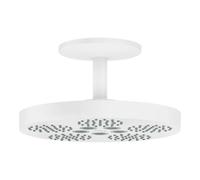 Hansgrohe hansgrohe Pomme de douche Axor One avec raccord plafond, 2 jets, blanc mat Quantité:1