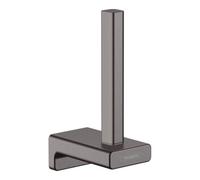 Hansgrohe Porte-papier toilette AddStoris 41756340 – métal, fixation murale, chrome noir brossé