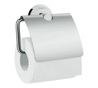Hansgrohe hansgrohe Porte-papier toilette Logis Uni avec couvercle, montage mural, laiton chromé Quantité:1