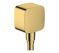 Hansgrohe hansgrohe Raccord mural Fixfit avec boule, clapet anti-retour, or poli optique Quantité:1