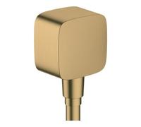 Hansgrohe hansgrohe Raccord mural Fixfit avec rotule, clapet anti-retour, bronze brossé Quantité:1