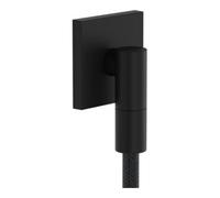 Hansgrohe hansgrohe Raccord mural Fixfit Fine avec clapet anti-retour, E, carré, noir mat Quantité:1