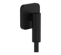 Hansgrohe hansgrohe Raccord mural Fixfit Fine avec clapet anti-retour, Q, softsqua, noir mat Quantité:1