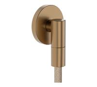 Hansgrohe hansgrohe Raccord mural Fixfit Fine avec clapet anti-retour, S, rond, bronze brossé Quantité:1