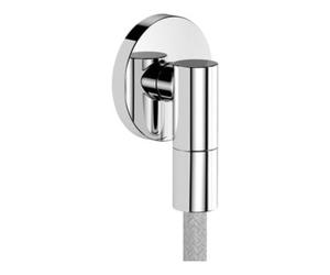 Hansgrohe hansgrohe Raccord mural Fixfit Fine avec clapet anti-retour, S, rond, chrome Quantité:1