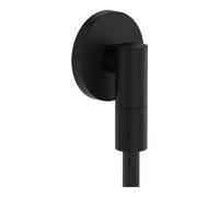 Hansgrohe hansgrohe Raccord mural Fixfit Fine avec clapet anti-retour, S, rond, noir mat Quantité:1