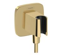 Hansgrohe hansgrohe Raccord mural Fixfit Q softsqua, avec douchette, or poli Quantité:1