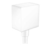 Hansgrohe hansgrohe Raccord mural Fixfit Square avec clapet anti-retour, blanc mat Quantité:1