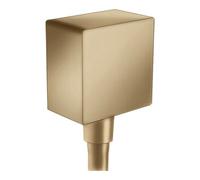Hansgrohe Fixfit - Raccord du flexible Square avec clapet anti-retour, bronze brossé 26455140