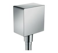 Hansgrohe hansgrohe Raccord mural Fixfit Square avec clapet anti-retour, chrome Quantité:1