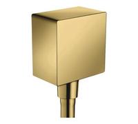 Hansgrohe Fixfit - Raccord du flexible Square avec clapet anti-retour, or poli 26455990
