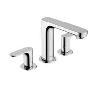 Hansgrohe hansgrohe Robinet de lavabo 3 trous Rebris S 110 avec vidage à tige, chrome Quantité:1