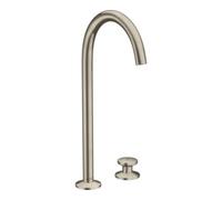 Hansgrohe hansgrohe Robinet lavabo 2 trous Sel. 260 Axor One A 165 mm, avec bonde push-open, nickel brossé Quantité:1