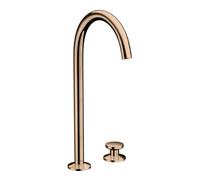 Hansgrohe hansgrohe Robinet lavabo 2 trous Sel. 260 Axor One A 165mm, avec vidage poussoir, poli or rouge Quantité:1