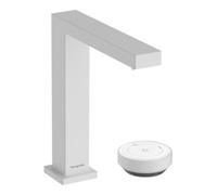 hansgrohe Tecturis E 2 trous mitigeur lavabo 73053700 avec garniture de vidage , CoolStart, blanc mat