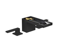 Hansgrohe hansgrohe Robinet lavabo 3 trous 70 Axor MyEdition A 151 mm, avec vidage poussoir, sans plaque, mat noir Quantité:1