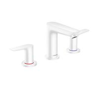 Hansgrohe hansgrohe Robinet lavabo 3 trous Talis E avec vidage à tirette, blanc mat Quantité:1