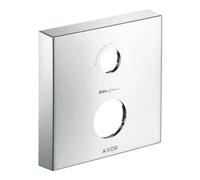 Hansgrohe hansgrohe Rosette de rallonge Axor 2-L, carrée, avec régulation débit, chrome Quantité:1